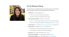 Desktop Screenshot of brittanycheng.com